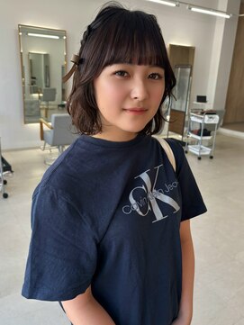 ミリ 奈良店(mm) ボブ/顔まわり/前髪/チョコブラウン/近鉄奈良/学割/髪質改善