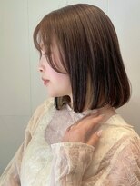 ステアケース 武蔵小杉店(stair:case) ミルクティーベージュ大人かわいい内巻きボブベージュインナー