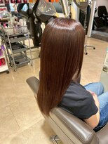 エヌアンドエーコンティ(N&A CONTi)&nbsp;髪にうっとりするツヤ感が魅力◎深みのあるショコラカラーロング