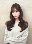ショコラグレージュ/フォワード巻き/レイヤーカット
