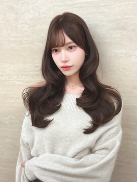 ショコラグレージュ/フォワード巻き/レイヤーカット