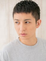 モッズヘアメン 名護大東店(mod's hair men)&nbsp;アップバングアッシュブラックフェードオシャレ坊主ｌ名護大東