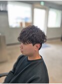 波巻きパーマ