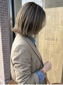 外ハネ×ハイライト×シフォンベージュ3