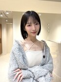 くびれレイヤー/オリーブベージュ/顔周り/シースルー/横浜+