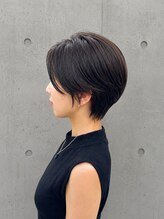 ニューオリジンヘア(New Origin Hair) ベリーショート×ダークグレージュ
