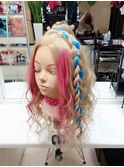 ワンタッチエクステ【編み込みアレンジ】（ヘアセット）