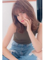 ヘアメイク パッセージノエ 浜田山店(Passage noe)&nbsp;カジュアルひし形シルエットグレージュ