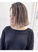 ALIVE吉祥寺 ダブルバングブランジュグレージュインナーカラー