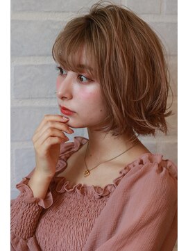 ブリーチ ラボ エーアイ 原宿店(BLEACH LABO Ai) 20代30代40代50代 色っぽふんわりショートの重軽ウェーブヘア♪