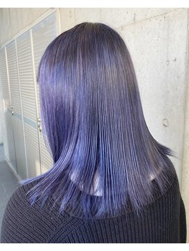 ガルボ ヘアー(garbo hair) #ブルーグレージュ#ブルーカラー#艶カラー#下村カラー