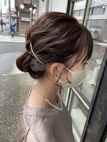 ヘアー アイス カンナ(HAIR ICI Canna)&nbsp;結婚式×ヘアセット×ゆるっとシニヨン