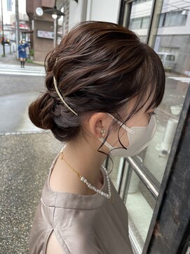 ヘアー アイス カンナ(HAIR ICI Canna) 結婚式×ヘアセット×ゆるっとシニヨン