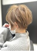 甘辛ショート×ナチュラルベージュ×簡単スタイリング