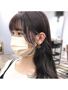 ラブクロムトーキョー オモテサンドウ(LOVECHROME OMOTESANDO) ショコラベージュメルティカラー☆くびれヘアカールベビーバング