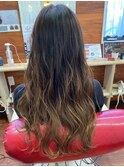 ブリーチ☆毛先グラデーションカラー( ´艸｀)