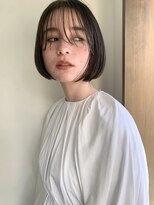 フランチェスカ(Francesca) fit感のあるボブ/ストレート/アッシュブラック◎20代30代