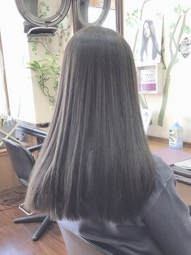 ココ(CO_CO) 髪質改善プラチナベージュ　エレガントストレート