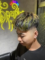 スパークスヘア(Sparks hair)&nbsp;一瞬で目立つネオングリーンメッシュ☆