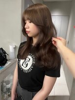 サイン 表参道(SIGN)&nbsp;レイヤーカットグレージュカラーデザインカラーシルキーベージュ