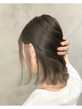 ミモザ(Mimosa) 《Mimosa》インナーカラー×シナモンベージュ