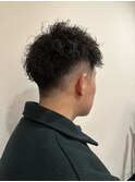 フェードカット×ツイストパーマ