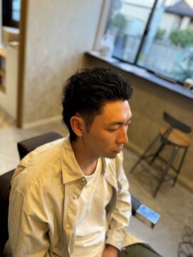 リアンドコー(Re&co) オールバック・2ブロックのカジュアルフェード