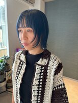 アム(amu)&nbsp;ネイビーカラー/ブルージュ/ボブウルフ/ボブレイヤー/ネイビー