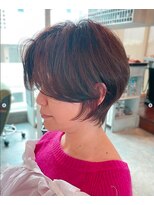 アトリエ エス atelier es HAIRDESIGN&nbsp;センターパート/ふんわりショート/大人可愛い/ハンサムショート