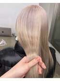ハイトーンホワイトミルクベージュダブルカラー