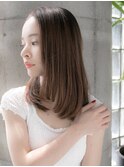 内巻きに収まるナチュラル縮毛