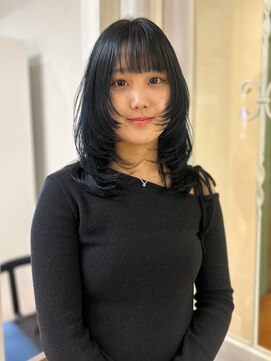 シエル 難波店(CIEL) 【ブルーブラック×ミディアムレイヤー】#Kotona