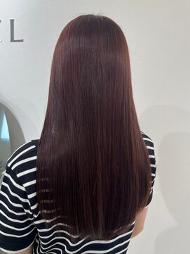 ビビバイベル(BiVi by BHEL) 桑名ロングレイヤーカットミルクティーベージュロングヘア韓国