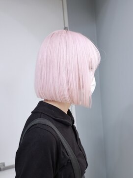 プネル 渋谷(PUNEL) ピンク　ケアブリーチ　渋谷