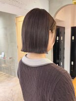 ローレン(LOREN)&nbsp;黒髪/ボブルフ/ネビージュ/小顔/ワンレン/栄/髪質改善/前髪