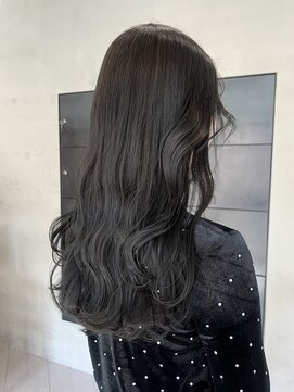 ヘアー アイス ルーチェ(HAIR ICI LUCE) ブリーチなしグレージュ透明感カラー秋カラーレイヤーカット/今