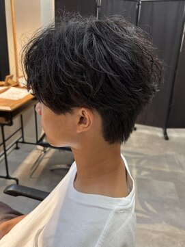 シーフ 千葉(Cyf) フェザーパーマ/毛流れセンターパート/メンズパーマ千葉駅保立