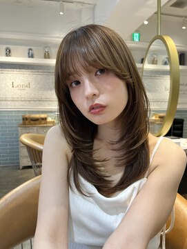 ロンド シャルム 吉祥寺(Lond charme) チャコール/オリーブグレー/レイヤーカット小顔顔周り韓国