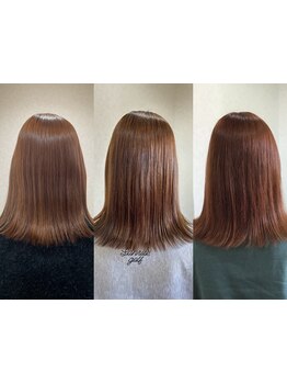 大人ならではの悩みに丁寧に寄り添うカウンセリングが人気の秘密！髪への負担を軽減して理想の髪色に。