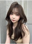 レイヤーカット小顔に見せるヘア/韓国ヘア/髪質改善/福岡/博多