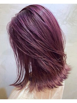 アルカナ 明治神宮前原宿(ARCANA) モーブピンク ミディアムレイヤー レイヤーカット