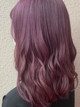 コクーン 辻堂(Cocoon) 艶々ゆるふわコテ巻き×レイヤー 藤沢/ラベンダーバイオレット