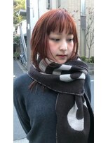 フェンヘアーアイス 中目黒(Fen.hair ici)&nbsp;ブリーチカラー×ピンクオレンジ◎30代40代×美髪