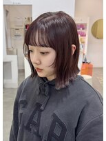 エダメ(EDAME)&nbsp;【顔まわり・小顔】ツヤツヤ暖色ボブ