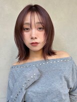 ガーデンヨコハマ(GARDEN YOKOHAMA) レイヤーボブ 顔周りカット ブラウンカラー スモーキーカラー