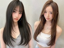 レイヤーカットと髪質改善ケアで艶のある柔らかく綺麗な質感の髪へ［韓国/髪質改善/レイヤーカット］