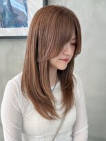 アイリス 天文館店(AIRIS) ダブルカラー ミルクティーベージュ 顔周りカット レイヤー 20代