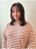 レイヤーカット ミディアムレイヤー ふんわりレイヤーパーマ