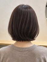 シッポヘアー(SHIPPO HAIR)&nbsp;星ヶ丘大人丸みコンパクトボブツヤ感ダークブラウン30代40代