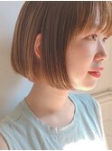 『December』ミルクティーベージュ×ミニボブ